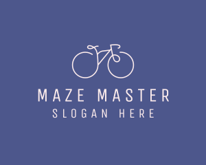 Minimalist Bicycle Bike logo design