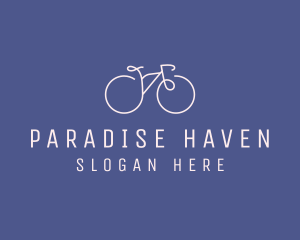 Minimalist Bicycle Bike logo design