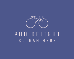 Minimalist Bicycle Bike logo design