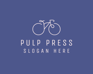 Minimalist Bicycle Bike logo design