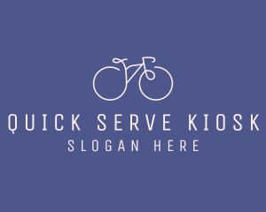 Minimalist Bicycle Bike logo design