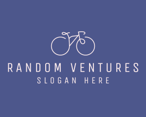 Minimalist Bicycle Bike logo design