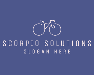 Minimalist Bicycle Bike logo design