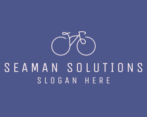 Minimalist Bicycle Bike logo design