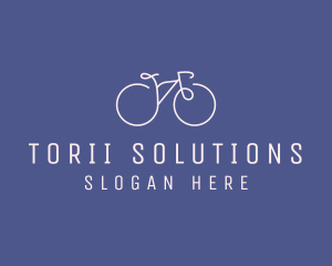 Minimalist Bicycle Bike logo design