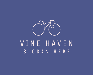 Minimalist Bicycle Bike logo design