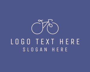 Cycling - Minimalist Bicycle Bike logo design