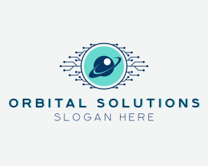  Digital Eye Orbit Security logo design