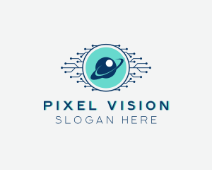  Digital Eye Orbit Security logo design