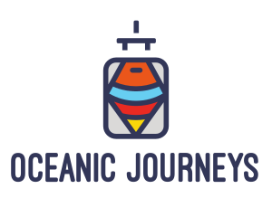 Tourist Travel Luggage  logo design