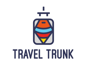 Baggage - Tourist Travel Luggage logo design