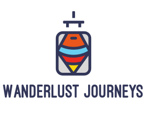 Tourist Travel Luggage  logo design