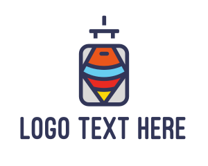 Travel Agent - Tourist Travel Luggage logo design
