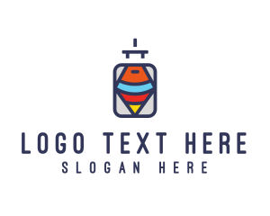 Container - Tourist Travel Luggage logo design