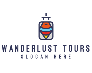 Tourist Travel Luggage  logo design