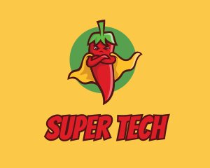 Super Spicy Pepper  logo design