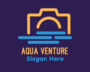 Snorkeling - Underwater Camera Photography logo design