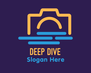 Underwater Camera Photography logo design