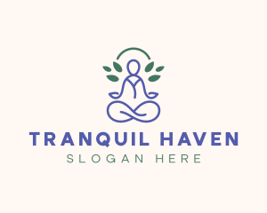 Therapy Meditation Yoga logo design