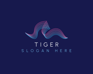 Wave - Ocean Wave Frequency logo design