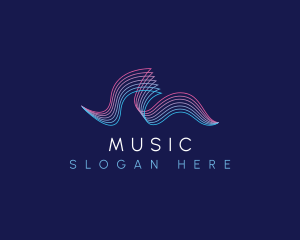 Telecommunication - Ocean Wave Frequency logo design