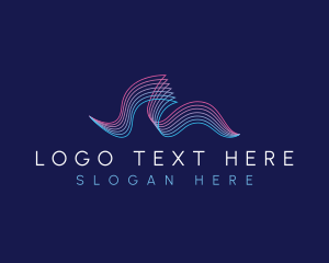 Sound - Ocean Wave Frequency logo design