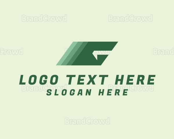 Geometric Moving Letter G Logo