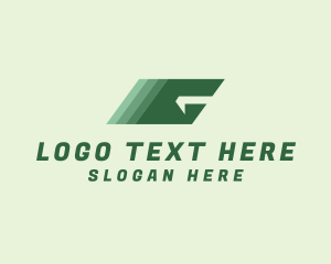 Motorsports - Geometric Moving Letter G logo design