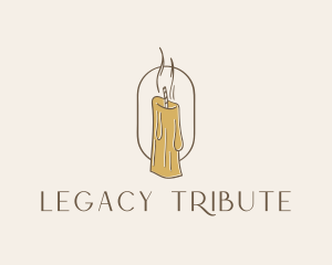 Tribute - Melting Candle Decor logo design