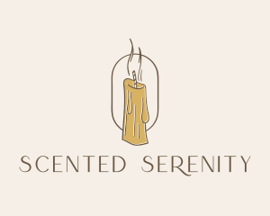 Incense - Melting Candle Decor logo design