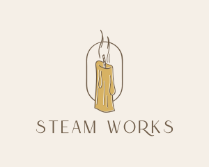 Steam - Melting Candle Decor logo design