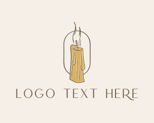 Funeral - Melting Candle Decor logo design