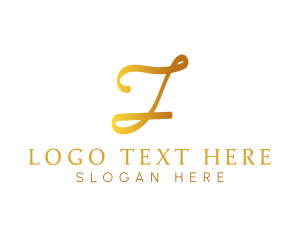 Line - Elegant Script Business logo design