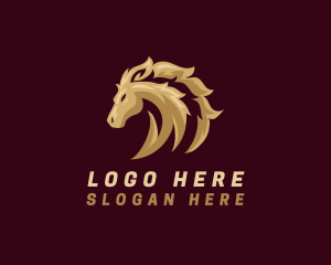 Equestrian Horse Animal logo design
