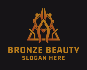 Bronze - Pliers Industrial Tool logo design