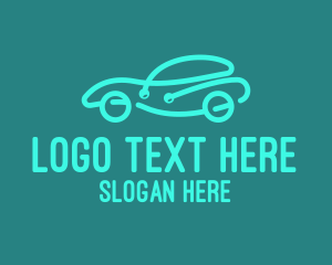 Car Silhouette - Cool Car Club logo design