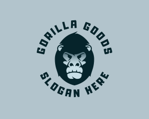 Primate Gorilla Head logo design