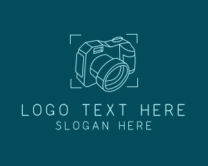 Vlog - Photography Camera Focus logo design