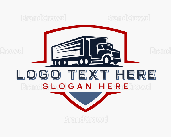 Delivery  Logistics Truck Logo