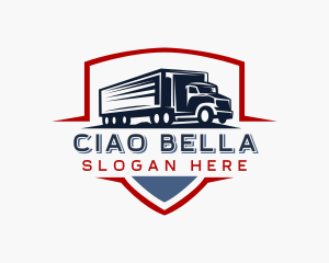 Delivery  Logistics Truck Logo