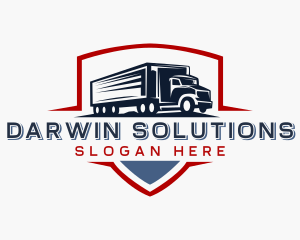 Delivery  Logistics Truck Logo