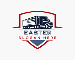 Delivery  Logistics Truck Logo
