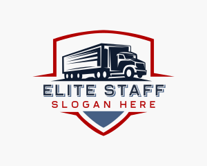 Delivery  Logistics Truck Logo