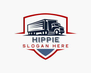 Delivery  Logistics Truck Logo