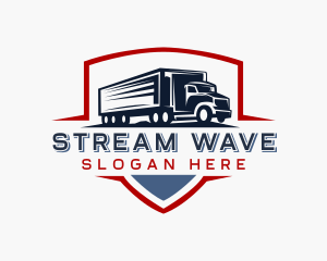 Delivery  Logistics Truck Logo