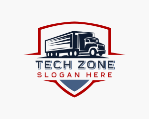 Delivery  Logistics Truck Logo