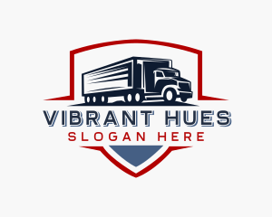 Delivery  Logistics Truck Logo