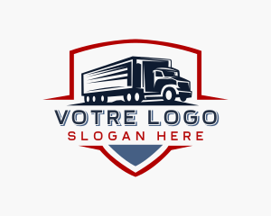 Delivery  Logistics Truck Logo