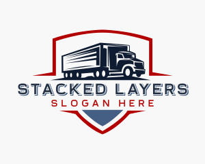 Delivery  Logistics Truck logo design