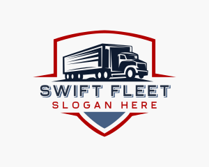 Delivery  Logistics Truck logo design